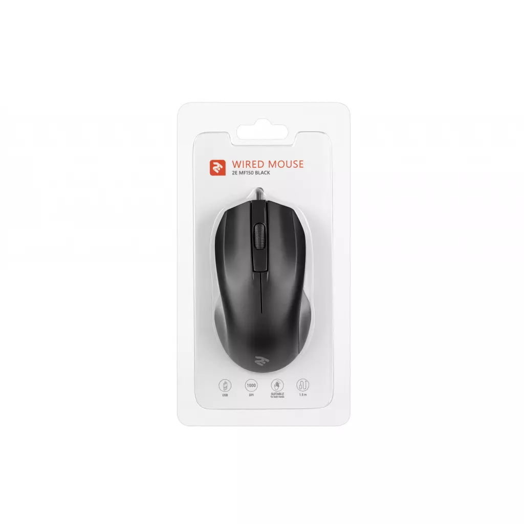 Мышка 2E MF150 USB Black (2E-MF150UB) - 2 Мышка 2E MF150 USB Black (2E-MF150UB) - 2