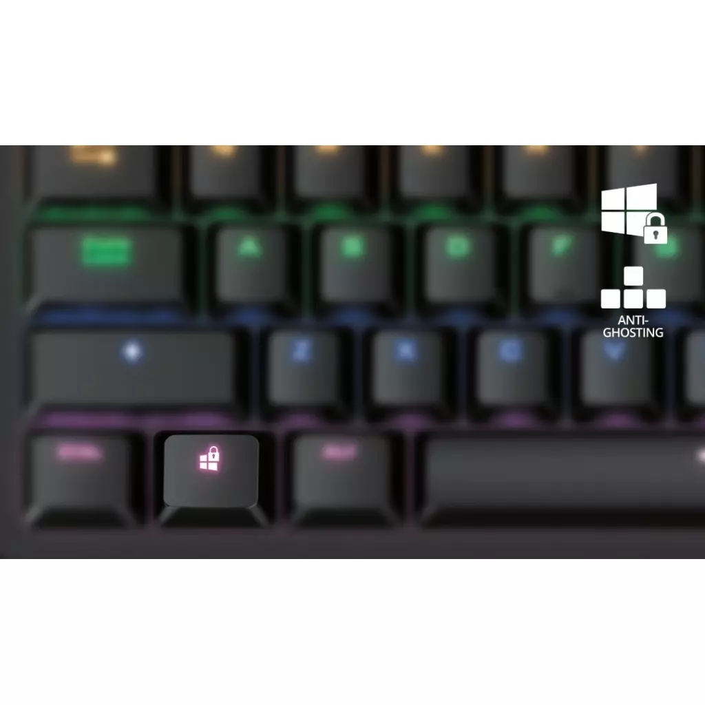 Клавиатура Trust GXT 863 Mazz Mechanical Keyboard (24200) - 2 Клавиатура Trust GXT 863 Mazz Mechanical Keyboard (24200) - 2