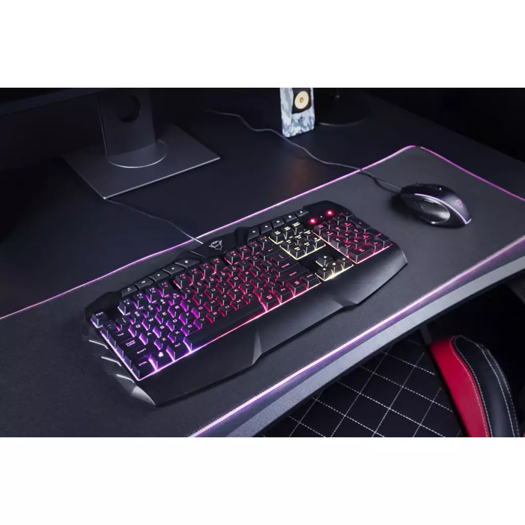 Клавиатура Trust GXT881 Odyss Semi-Mech USB Black (24303) - 2 Клавиатура Trust GXT881 Odyss Semi-Mech USB Black (24303) - 2
