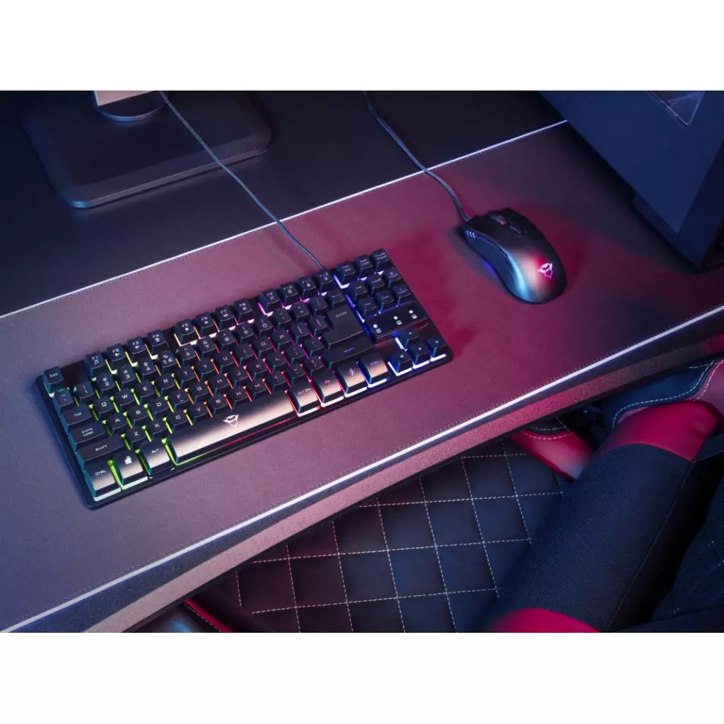 Клавиатура Trust GXT 833 Thado TKL USB Black (23724) - 1 Клавиатура Trust GXT 833 Thado TKL USB Black (23724) - 1