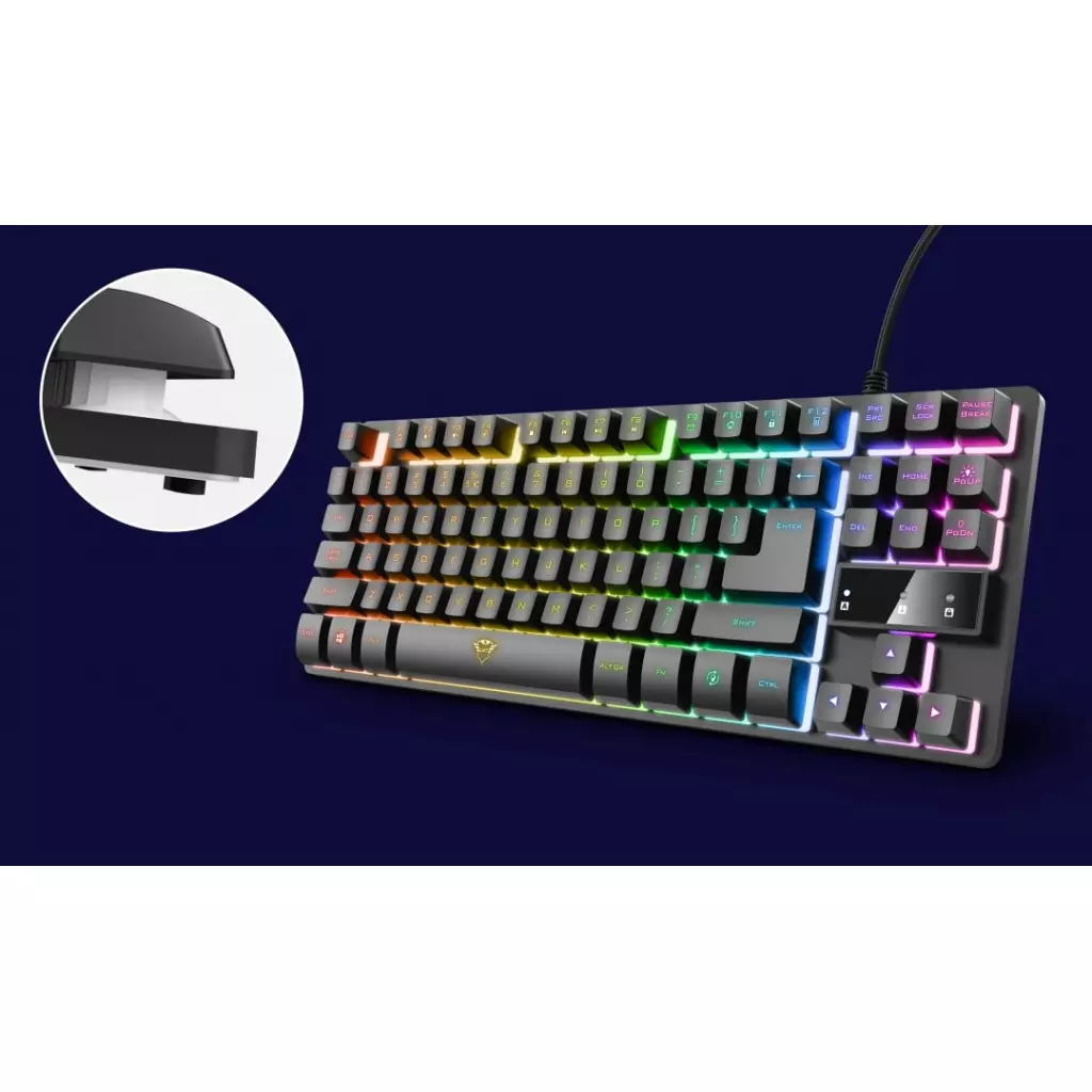 Клавиатура Trust GXT 833 Thado TKL USB Black (23724) - 2 Клавиатура Trust GXT 833 Thado TKL USB Black (23724) - 2