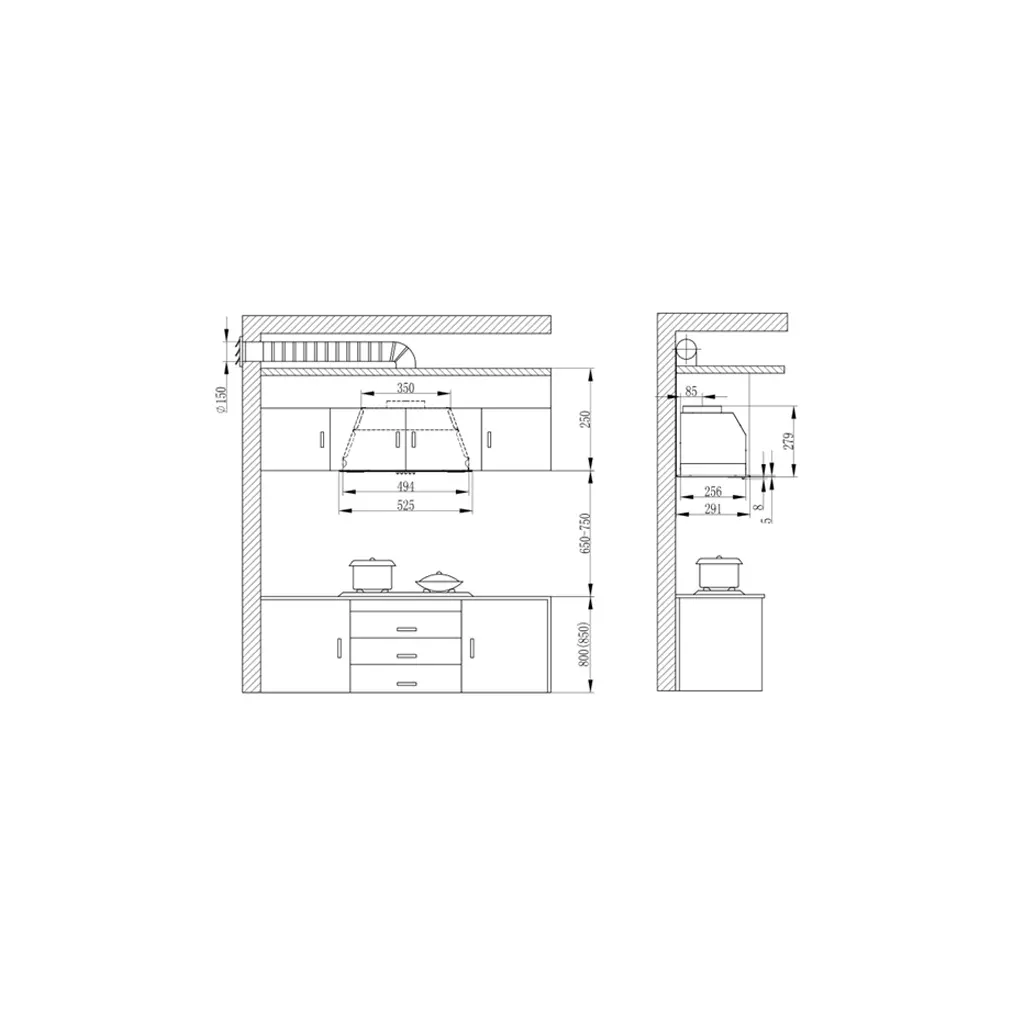 Вытяжка кухонная Interline SMART WH A/60/T - 9 Вытяжка кухонная Interline SMART WH A/60/T - 9