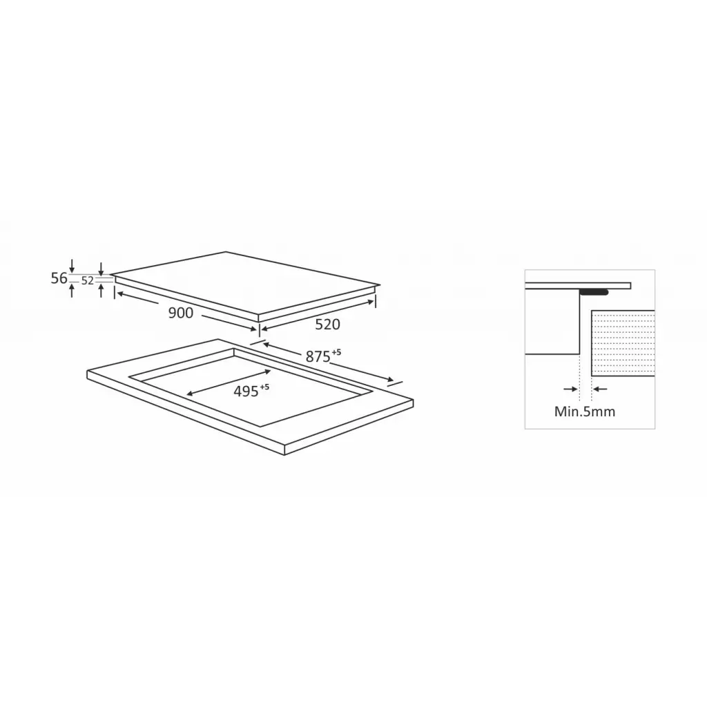 Варочная поверхность Interline HIV 988 SFB BA - 7 Варочная поверхность Interline HIV 988 SFB BA - 7