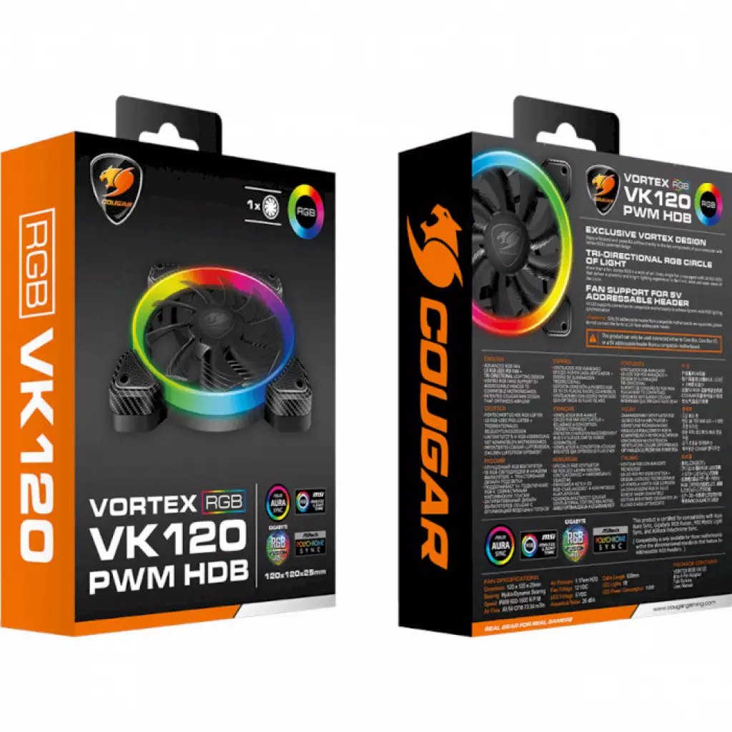 Кулер для корпуса Cougar VK 120 ARGB - 6 Кулер для корпуса Cougar VK 120 ARGB - 6