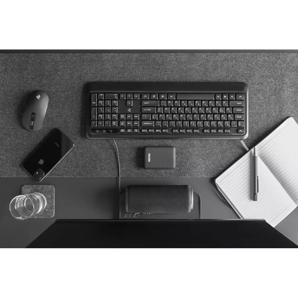 Клавиатура 2E KS130 USB Black (2E-KS130UB) - 1 Клавиатура 2E KS130 USB Black (2E-KS130UB) - 1