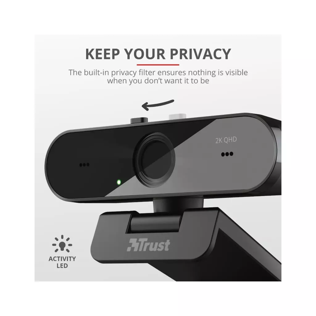Веб-камера Trust Taxon QHD Black (24228) - 8 Веб-камера Trust Taxon QHD Black (24228) - 8