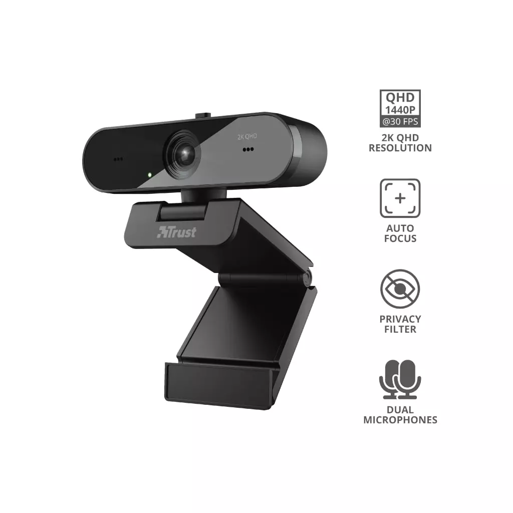 Веб-камера Trust Taxon QHD Black (24228) - 11 Веб-камера Trust Taxon QHD Black (24228) - 11