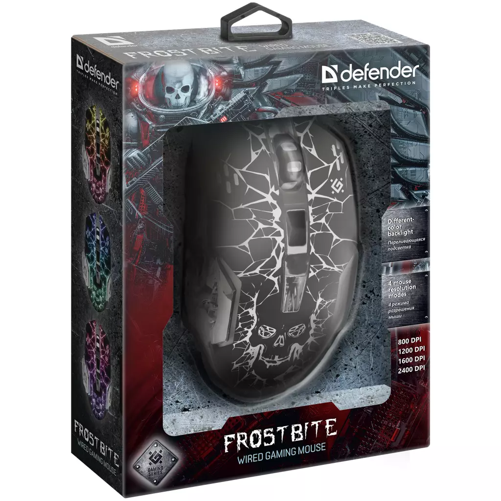 Мышка Defender FrostBite GM-043 USB Black (52043) - 3 Мышка Defender FrostBite GM-043 USB Black (52043) - 3