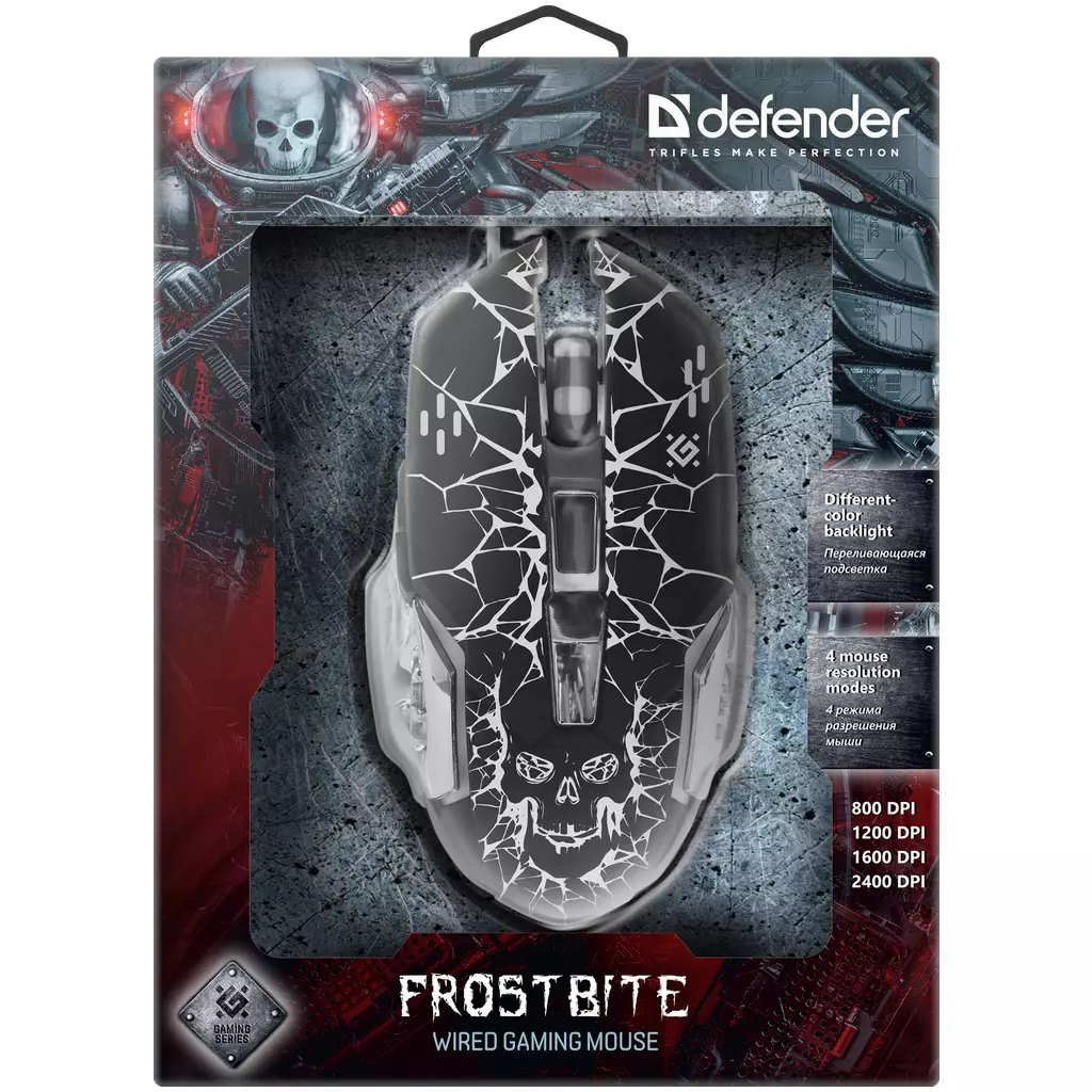 Мышка Defender FrostBite GM-043 USB Black (52043) - 4 Мышка Defender FrostBite GM-043 USB Black (52043) - 4