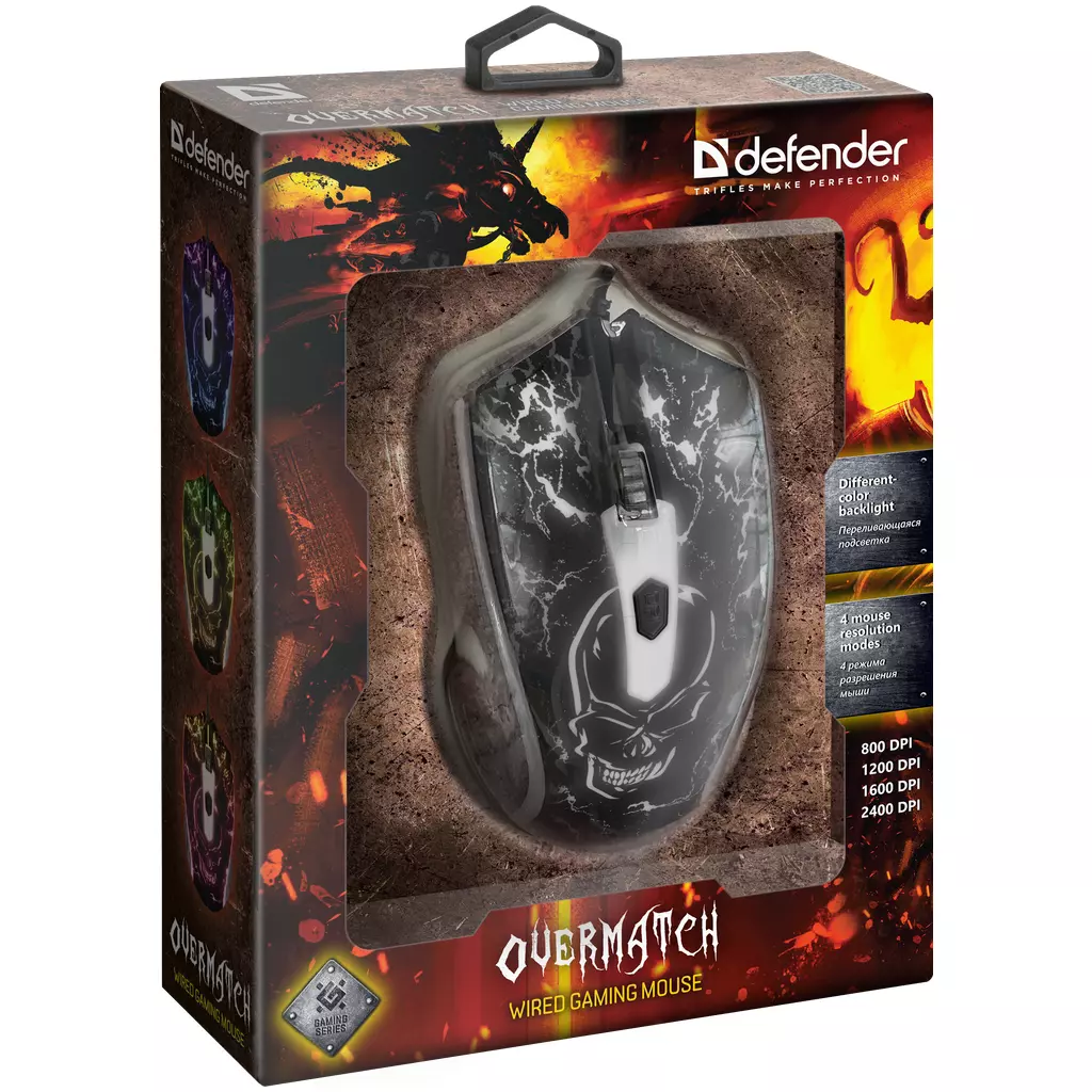 Мышка Defender Overmatch GM-069 USB Black (52069) - 3 Мышка Defender Overmatch GM-069 USB Black (52069) - 3