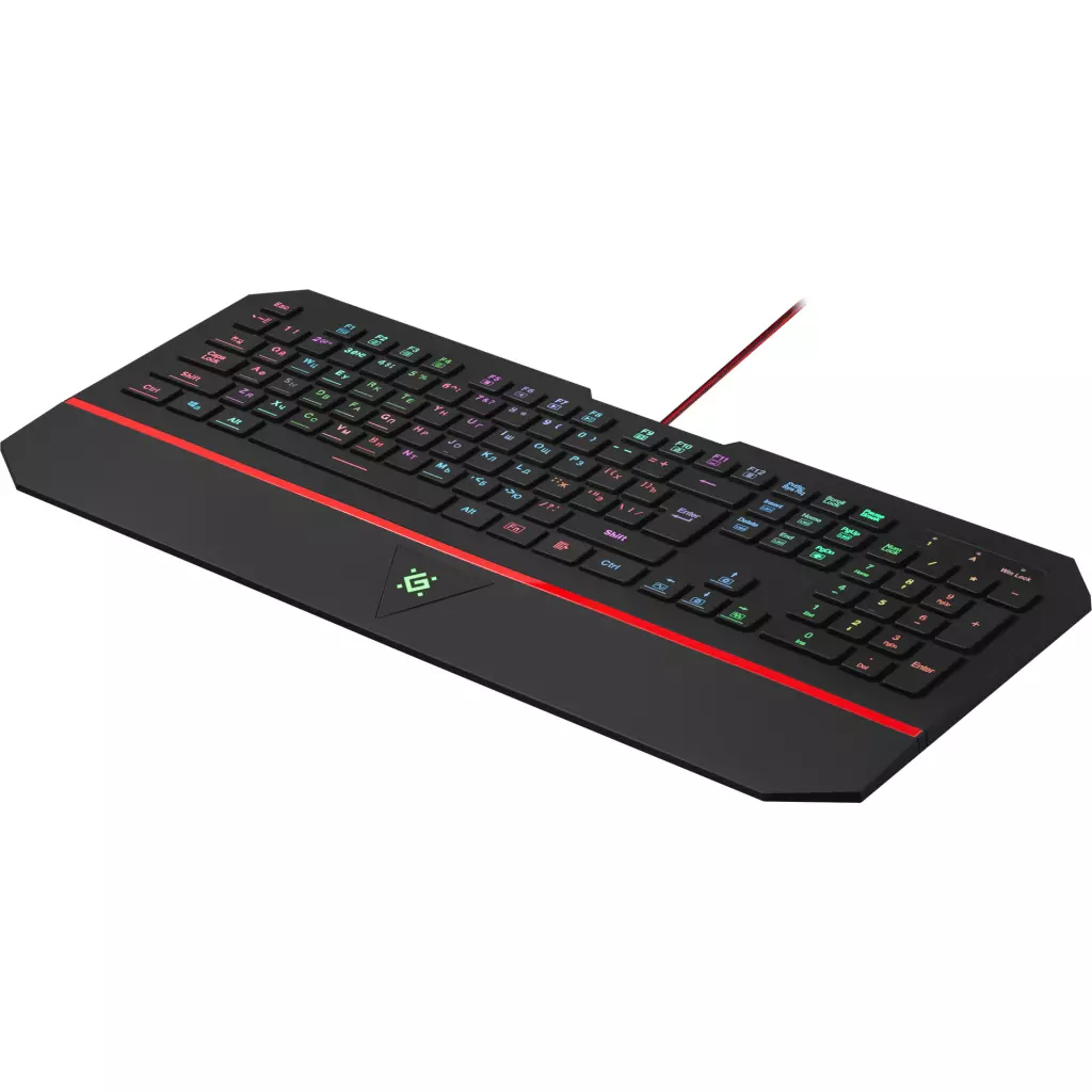 Клавиатура Defender Dominant GK-092L RGB USB Ru Black (45092) - 4 Клавиатура Defender Dominant GK-092L RGB USB Ru Black (45092) - 4