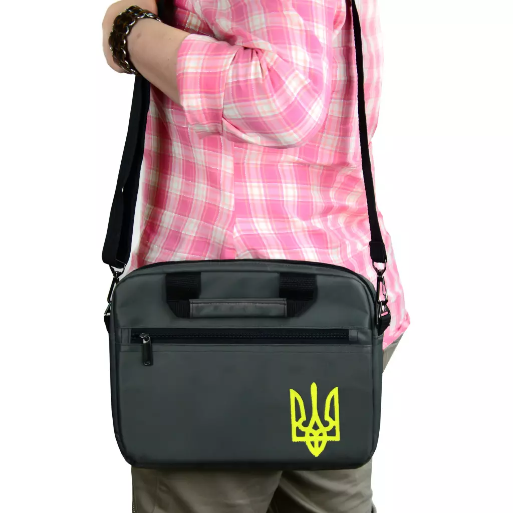 Сумка для ноутбука Porto 12'' PN12 TRIZUB DarkGreen (PN12GP_TRIZ) - 6 Сумка для ноутбука Porto 12'' PN12 TRIZUB DarkGreen (PN12GP_TRIZ) - 6