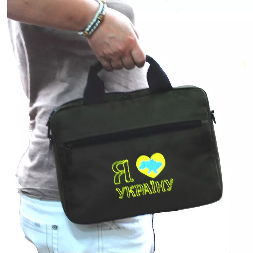 Сумка для ноутбука Porto 12'' PN12 LoveUkraine Green (PN12GR_LoveUkr) - 4 Сумка для ноутбука Porto 12'' PN12 LoveUkraine Green (PN12GR_LoveUkr) - 4
