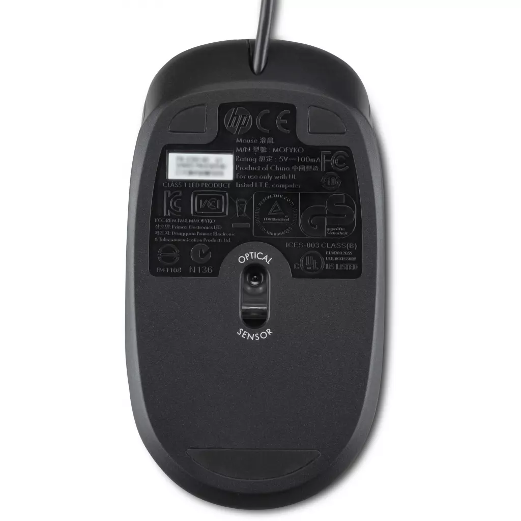 Мышка HP Optical Scroll PS/2 Black (QY775AA) - 1 Мышка HP Optical Scroll PS/2 Black (QY775AA) - 1