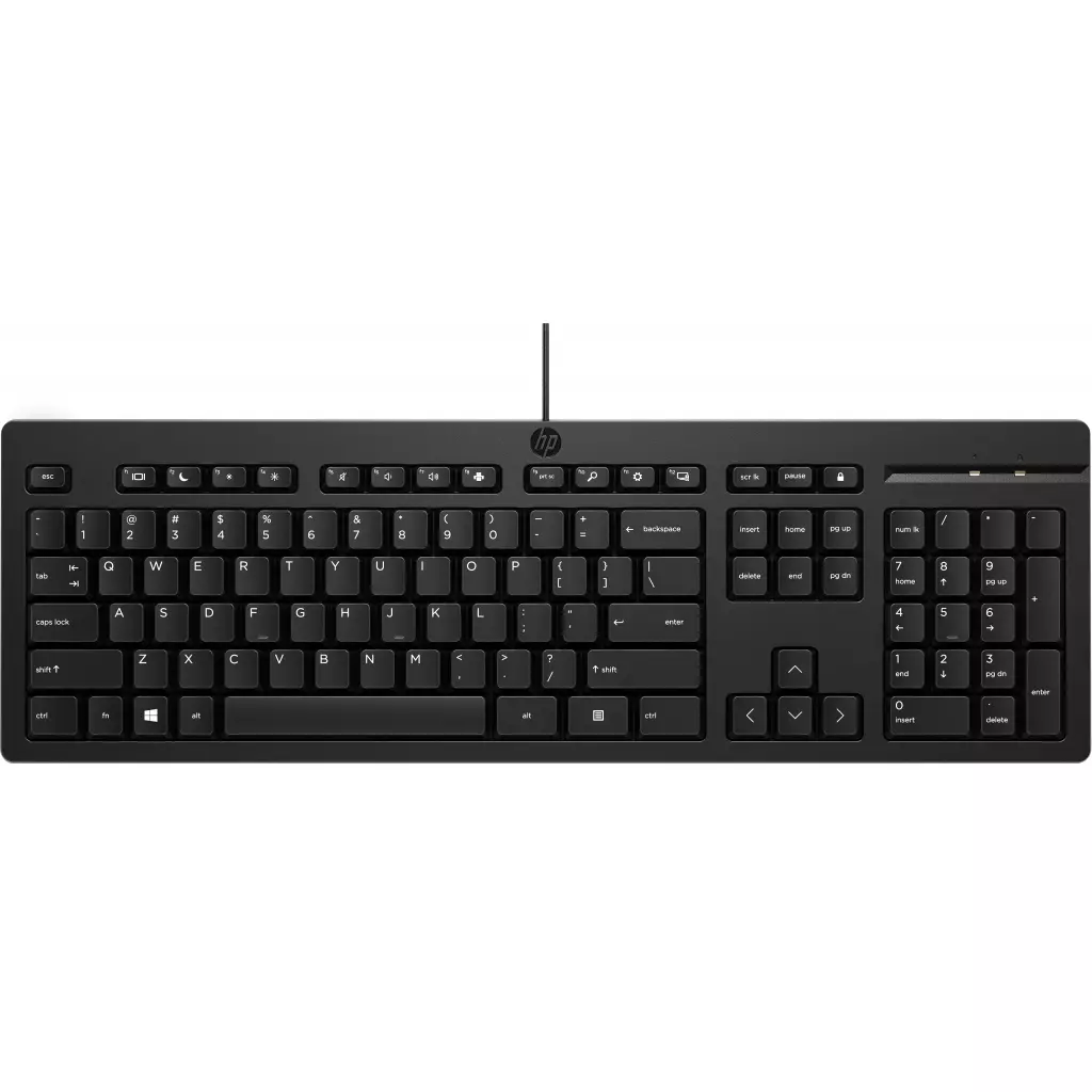 Клавиатура HP 125 USB Ukr Black (266C9AA)