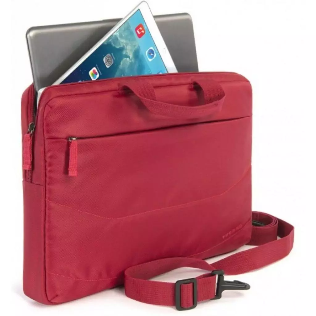 Сумка для ноутбука Tucano 15.6" SLIM BAG IDEALE + Wireless mouse, Red (BU-BIDEA-WM-R) - 2