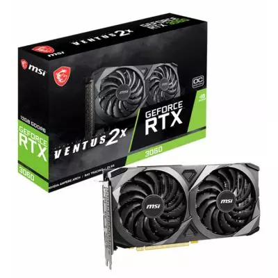 Видеокарта MSI GeForce RTX3060 12Gb VENTUS 2X OC (RTX 3060 VENTUS 2X 12G OC)