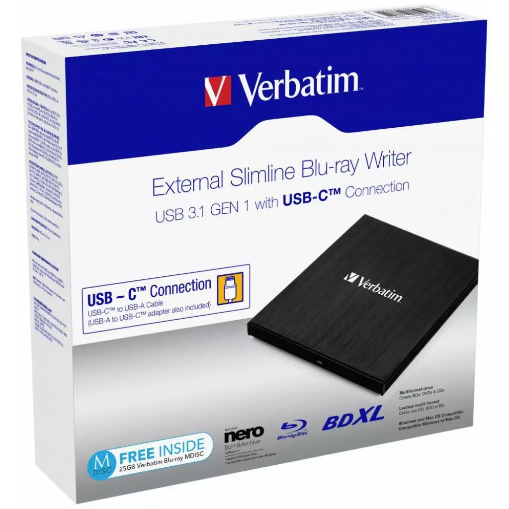 Оптический привод DVD-RW Verbatim 43889 - 3 Оптический привод DVD-RW Verbatim 43889 - 3