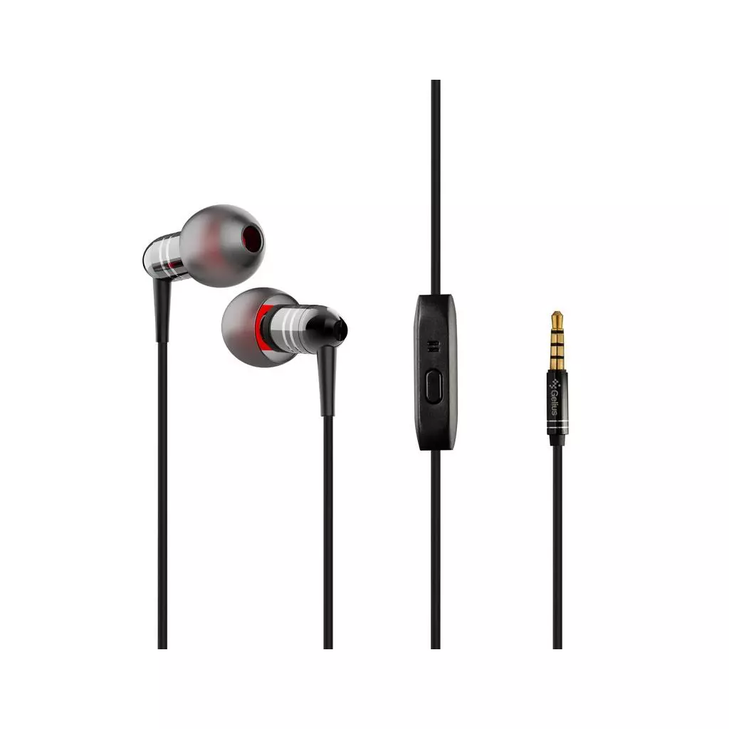 Наушники Gelius Air Proton GA-WE-002 Black with mic + button call answering (00000074838)