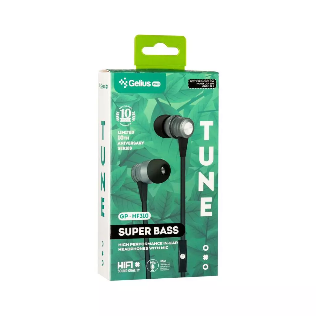 Наушники Gelius Pro GP-HF310 Tune Black with mic + button call answering (00000070089) - 1