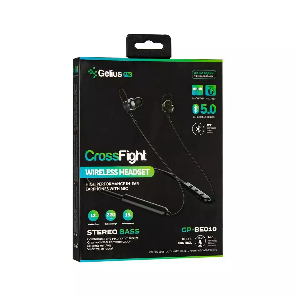 Наушники Gelius Pro Crossfight GP BE-010 Black (00000074820) - 7
