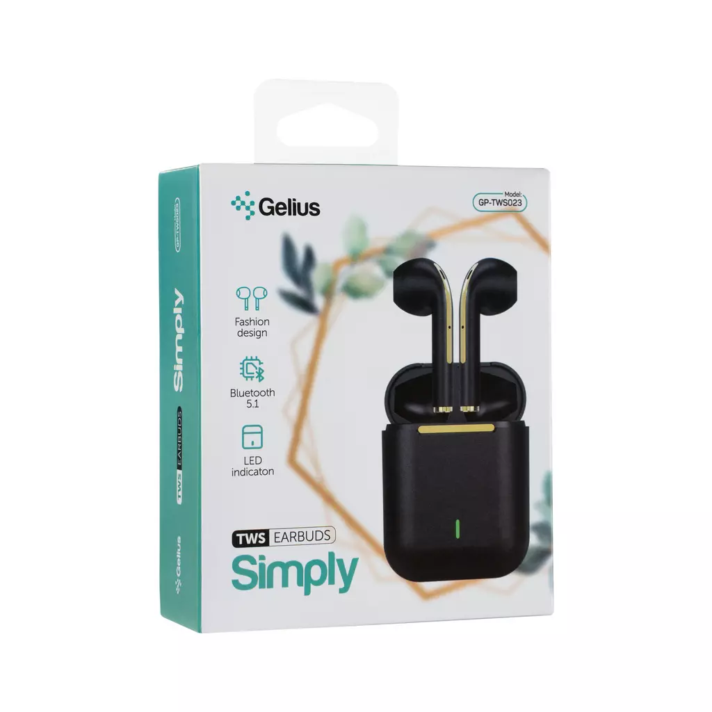 Наушники Gelius Pro Simply GP-TWS023 Black (00000085965) - 7 Наушники Gelius Pro Simply GP-TWS023 Black (00000085965) - 7