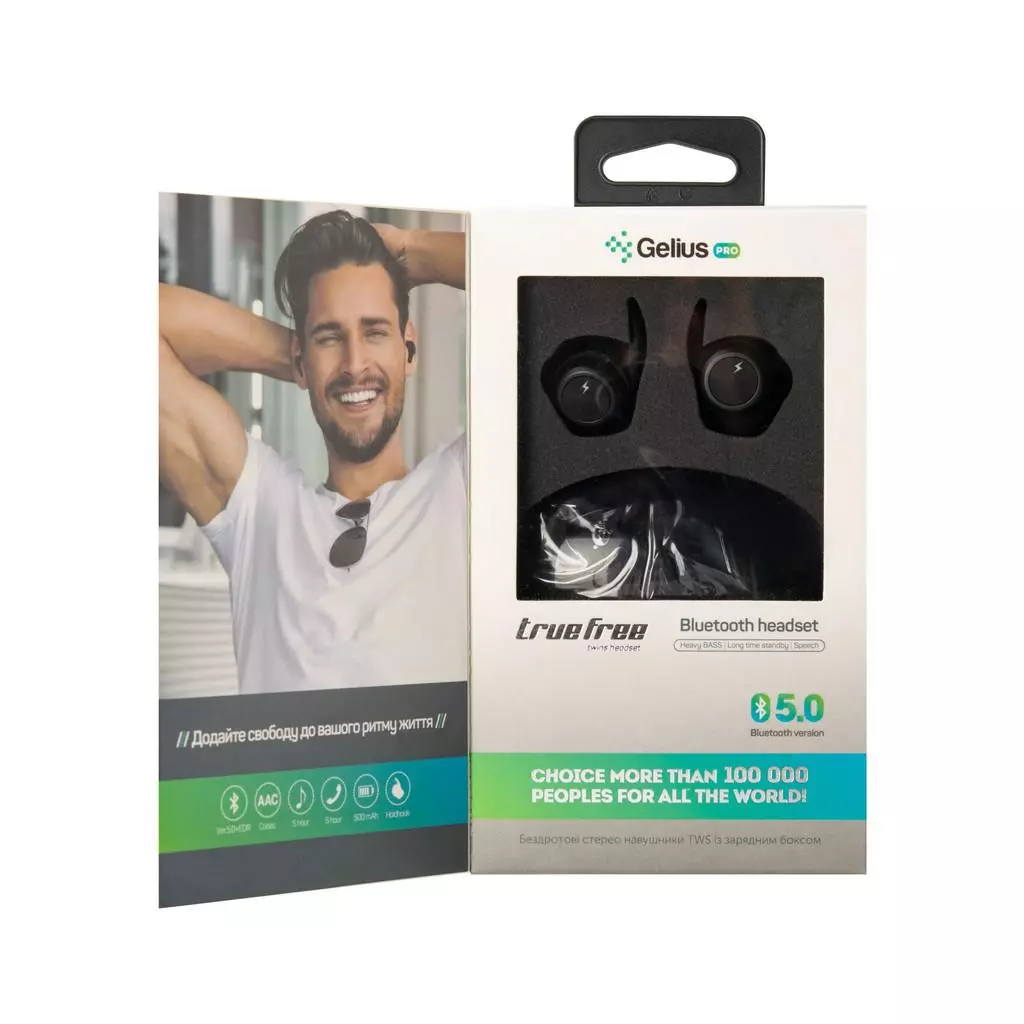 Наушники Gelius Pro TrueFree GP-HBT010 Black (00000074835) - 11 Наушники Gelius Pro TrueFree GP-HBT010 Black (00000074835) - 11