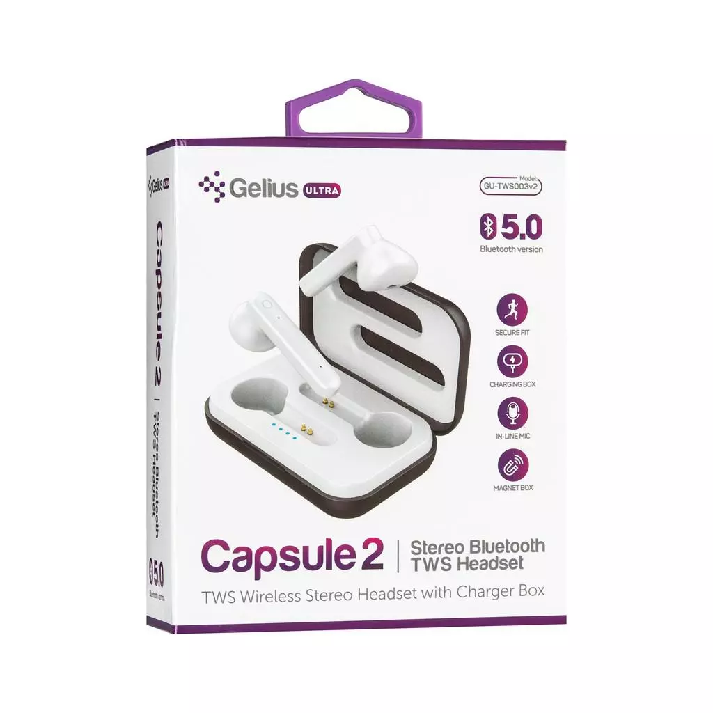 Наушники Gelius Ultra Capsule 2 GU-TWS-003v2 White (00000078104) - 10