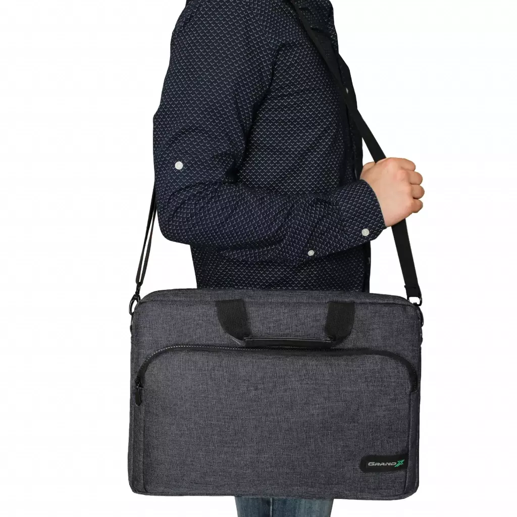 Сумка для ноутбука Grand-X 14'' SB-148 soft pocket Dark Grey (SB-148D) - 8