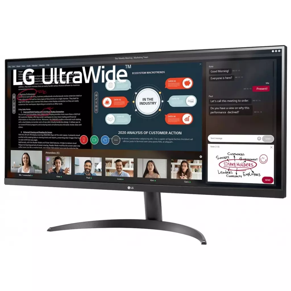 Монитор LG 34WP500-B - 1 Монитор LG 34WP500-B - 1