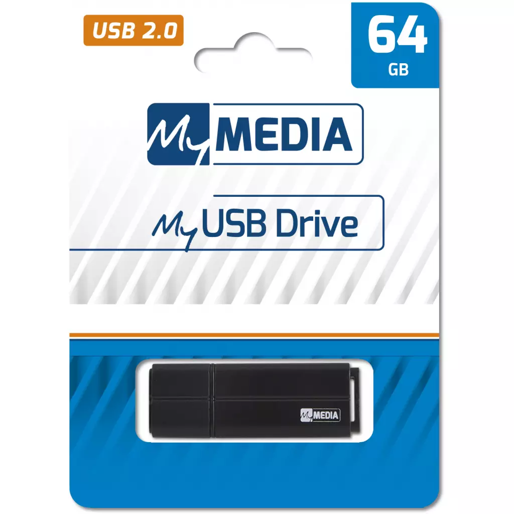 USB флеш накопитель Verbatim 64GB MyMedia Black USB 2.0 (69263) - 3 USB флеш накопитель Verbatim 64GB MyMedia Black USB 2.0 (69263) - 3