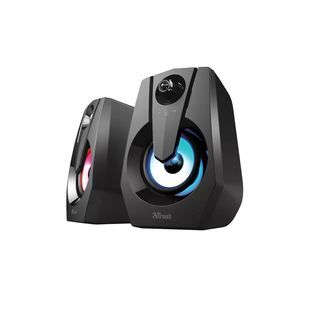 Акустическая система Trust Ziva RGB Illuminated Black (24071) - 2 Акустическая система Trust Ziva RGB Illuminated Black (24071) - 2