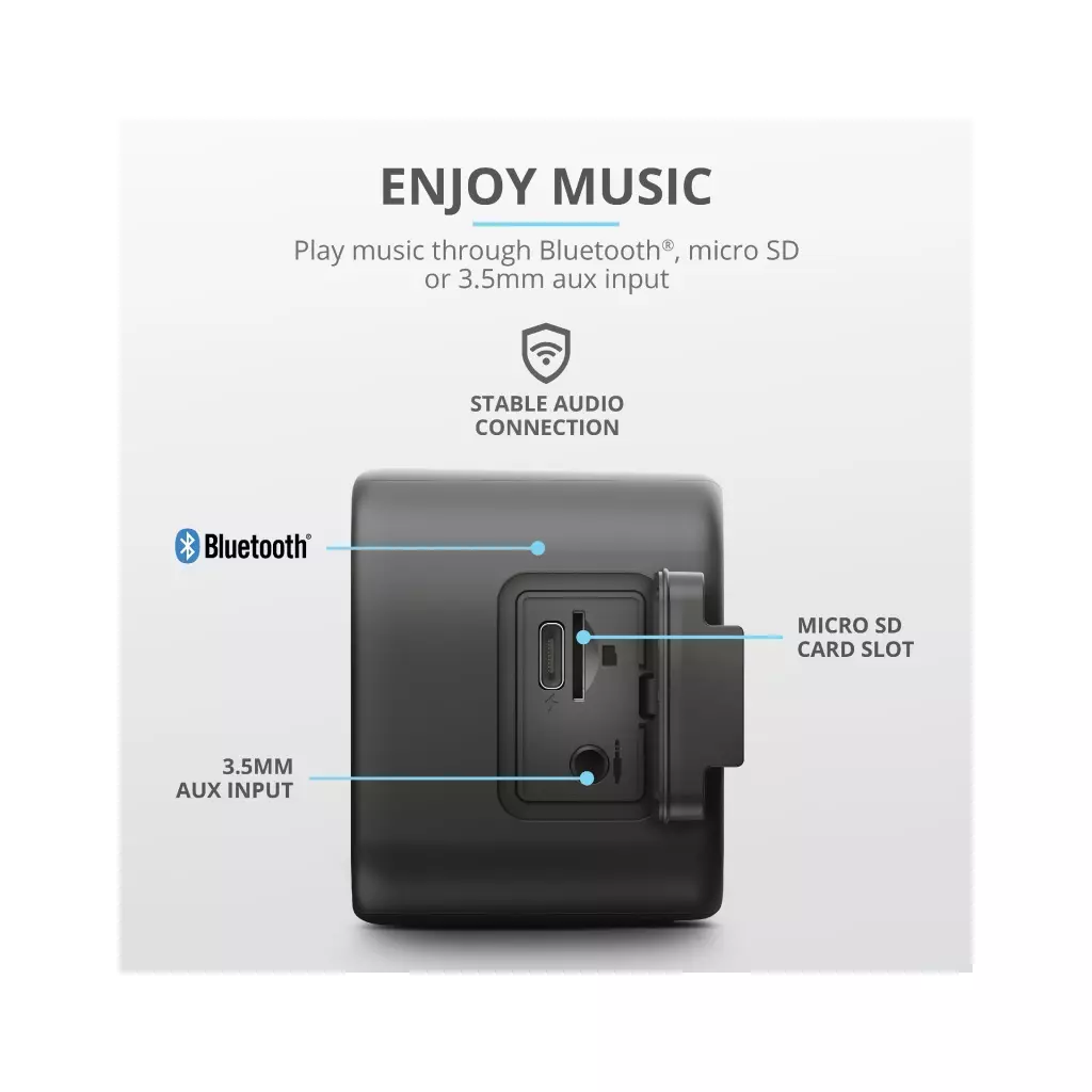 Акустическая система Trust Zowy Max Bluetooth Speaker Black (23825) - 6