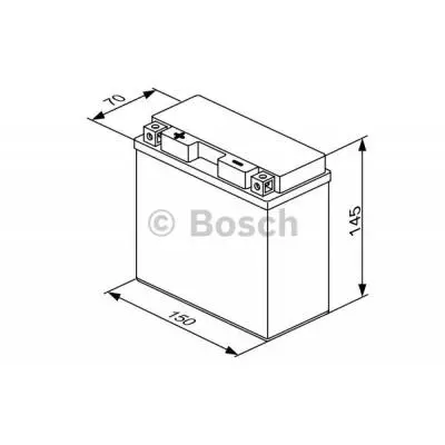 Аккумулятор автомобильный Bosch 12A (0 092 M60 200) - 4 Аккумулятор автомобильный Bosch 12A (0 092 M60 200) - 4