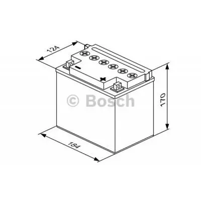 Аккумулятор автомобильный Bosch 25A (0 092 M4F 520) - 4 Аккумулятор автомобильный Bosch 25A (0 092 M4F 520) - 4