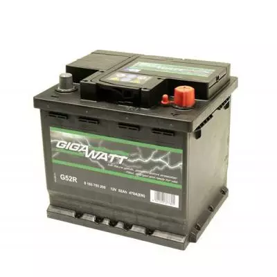 Аккумулятор автомобильный GigaWatt 52А (0185755200) - 1 Аккумулятор автомобильный GigaWatt 52А (0185755200) - 1