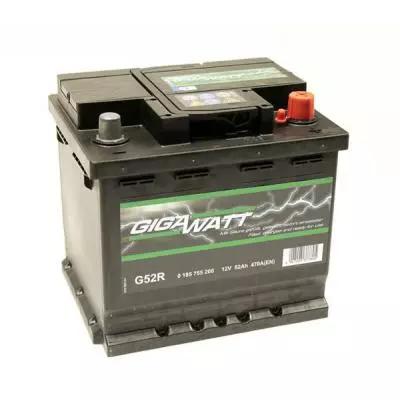 Аккумулятор автомобильный GigaWatt 52А (0185755200) - 2 Аккумулятор автомобильный GigaWatt 52А (0185755200) - 2