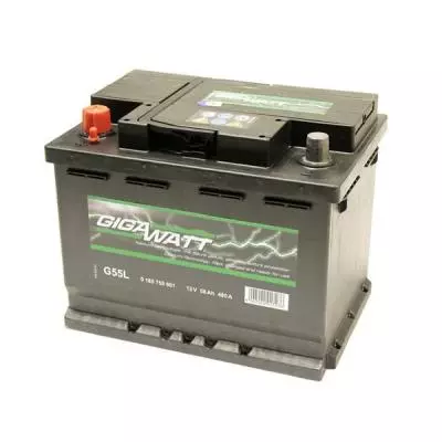 Аккумулятор автомобильный GigaWatt 56А (0185755601) - 1
