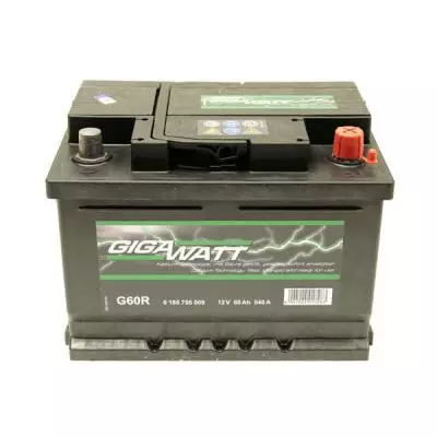 Аккумулятор автомобильный GigaWatt 60А (0185756009)