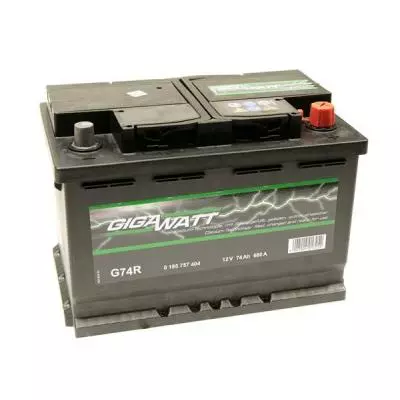 Аккумулятор автомобильный GigaWatt 74А (0185757404) - 2 Аккумулятор автомобильный GigaWatt 74А (0185757404) - 2