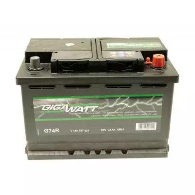 Аккумулятор автомобильный GigaWatt 74А (0185757404)