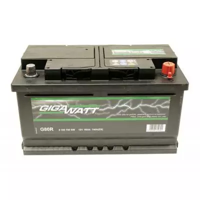 Аккумулятор автомобильный GigaWatt 80А (0185758006)