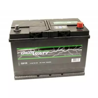 Аккумулятор автомобильный GigaWatt 91А (0185759100) - 2 Аккумулятор автомобильный GigaWatt 91А (0185759100) - 2
