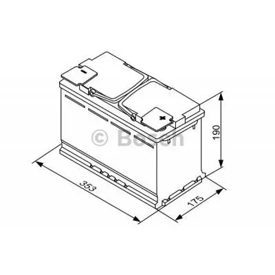 Аккумулятор автомобильный Bosch 95А (0 092 S5A 130) - 5 Аккумулятор автомобильный Bosch 95А (0 092 S5A 130) - 5