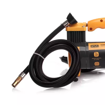 Автомобильный компрессор СИЛА СТАНДАРТ с фонарем 35л / мин, 7 Атм (900406) - 4 Автомобильный компрессор СИЛА СТАНДАРТ с фонарем 35л / мин, 7 Атм (900406) - 4