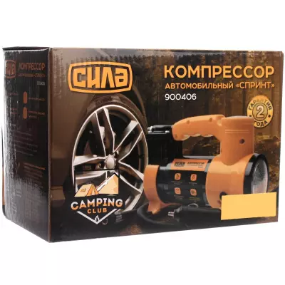 Автомобильный компрессор СИЛА СТАНДАРТ с фонарем 35л / мин, 7 Атм (900406) - 8 Автомобильный компрессор СИЛА СТАНДАРТ с фонарем 35л / мин, 7 Атм (900406) - 8