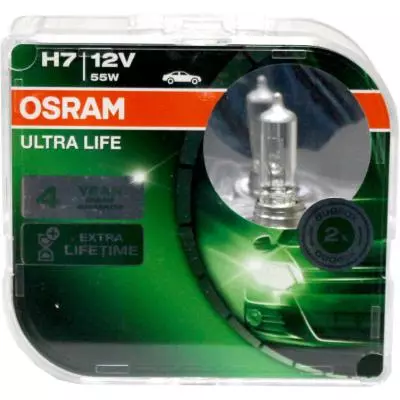 Автолампа Osram Автолампа галогенова 55W (OS 64210 ULT DUOBOX) - 1 Автолампа Osram Автолампа галогенова 55W (OS 64210 ULT DUOBOX) - 1