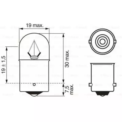 Автолампа Bosch 5W (1 987 302 510) - 4 Автолампа Bosch 5W (1 987 302 510) - 4