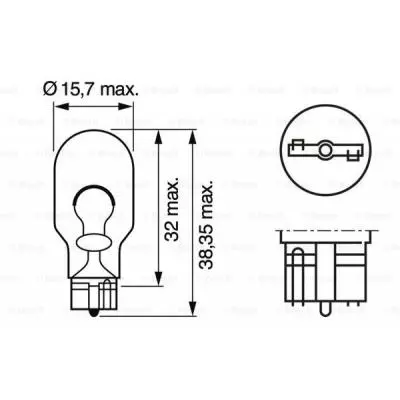 Автолампа Bosch 21W (1 987 302 249) - 4 Автолампа Bosch 21W (1 987 302 249) - 4