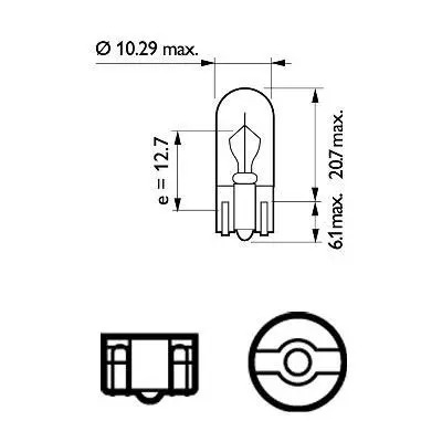 Автолампа Philips 3W (13256 CP) - 2 Автолампа Philips 3W (13256 CP) - 2